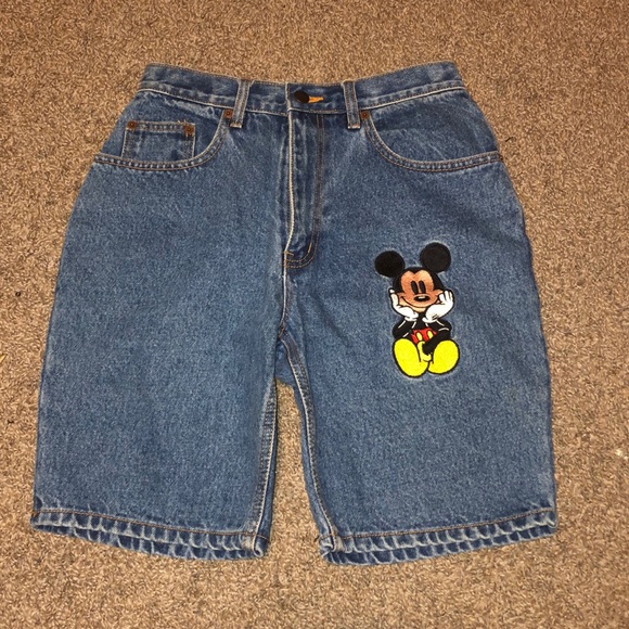 mickey inc Pants - Mickey inc size small Mickey Mouse jean shorts